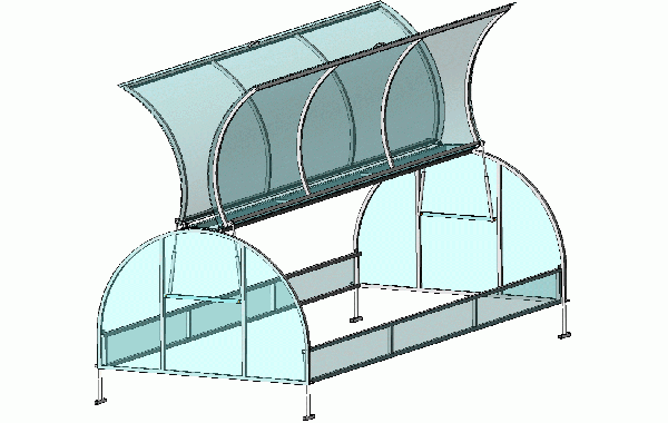 Schema de instalare a aripilor din policarbonat
