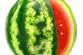 Reife Wassermelone geschnitten