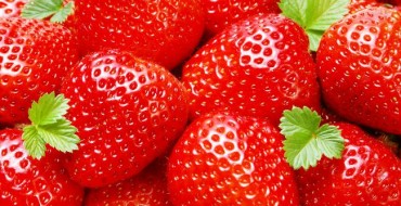 Foto von reifen Erdbeeren