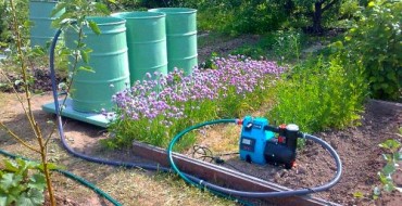 Anwendung der Pumpe zur Gartenbewässerung